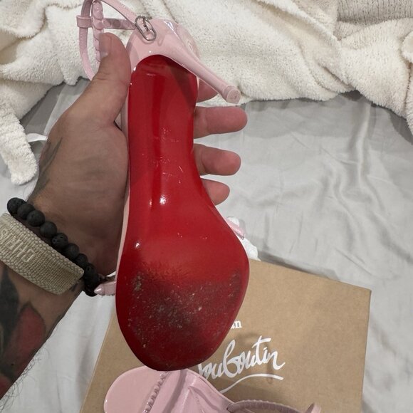 Christian Louboutin Patent So Me 100 Heels Rosy - Picture 4 of 7